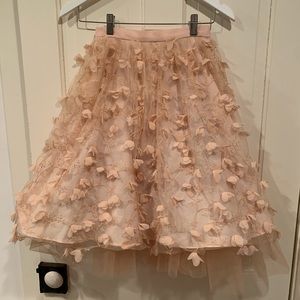Pink Knee length Anthropologie skirt